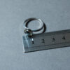 Bague argent 925 Hématite cabochon 5 mm