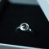 Bague argent 925 Hématite cabochon 5 mm